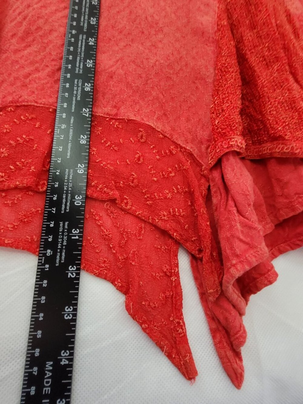 Catherines Outfit 3X Red Beaded Embroidered Maxi Skirt & Blouse Top Shirt Set - Picture 13 of 16